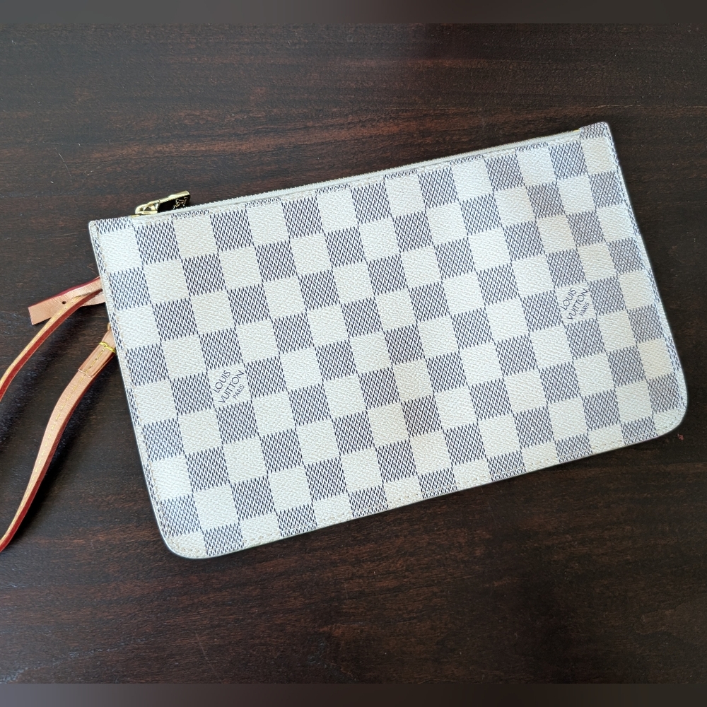 Checkered Wristlet Pochette